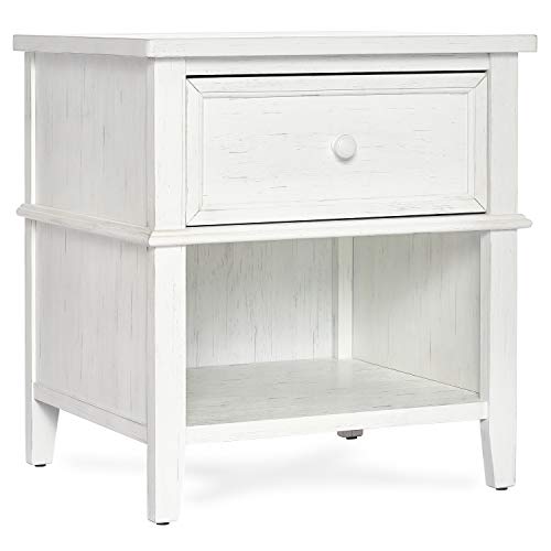 Evolur Universal Nightstand, Weathered White