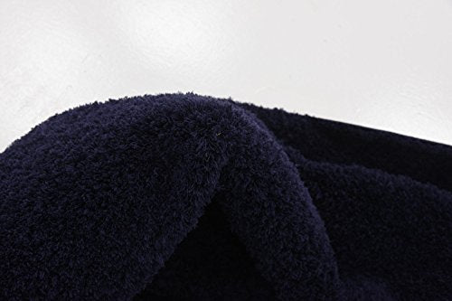 Unique Loom Serenity Solid Shag Collection Super Soft Micro Polyester Midnight Blue Area Rug (9' 0 x 12' 0)