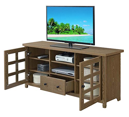 Convenience Concepts Newport Park Lane 60" TV Stand, Driftwood