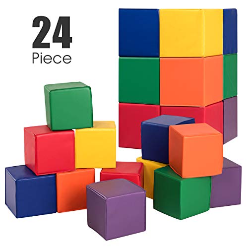 Costzon Soft Blocks Toddler Foam Block Playset for Safe Active Play and Building Indoor Climbers Stacking Play Set Learning Toys for Toddlers