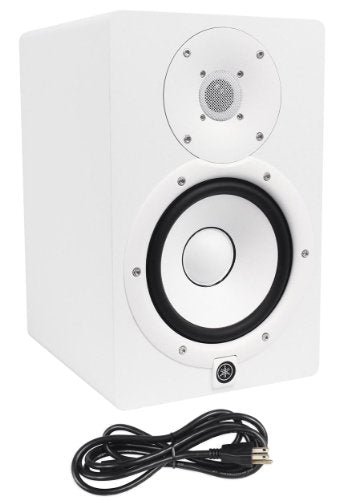 (2) Yamaha HS7 W 6.5" Inch Active/Powered Studio Monitors