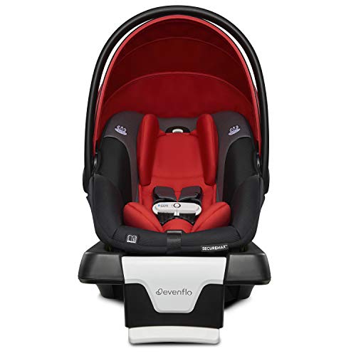 Evenflo Gold SensorSafe SecureMax Smart Infant Car Seat, Garnet (30412336)