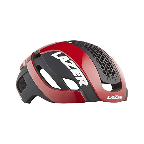 LAZER Bullet 2.0 Road Bike Helmet – Bicycling Helmets for Adults – Men & Women’s Cycling Aerodynamic Head Protection -Rear Light, Reflective Stickers, Magnetic Lens, Red, Small