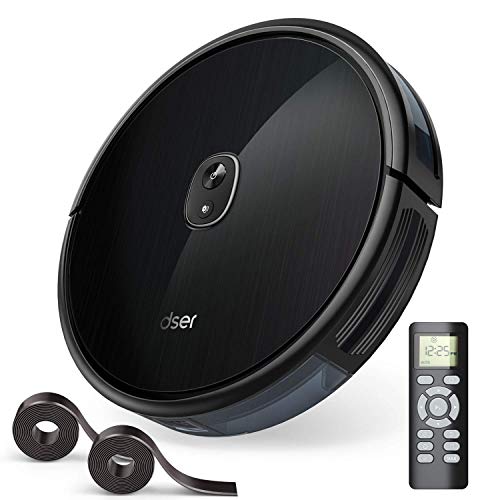 1600Pa Robot Vacuum, dser Robotic Vacuum Cleaner, Self-Charging with 2 Boundary Strips, Quiet, Cleans Carpets and Pet Hair (RoboGeek 20T)