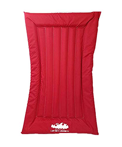 Lazy Dog Loungers Dog Pool Float, Raft for Dogs and Pets - Semi-Submersible to Keep Your Dog Cool - Lake, Pool, River and Boat (Red - Large)