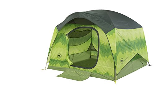 Big Agnes Big House Deluxe Camping Tent, Green Leaf, 4 Person