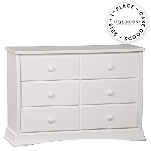 Delta Children Bentley Six Drawer Dresser, White