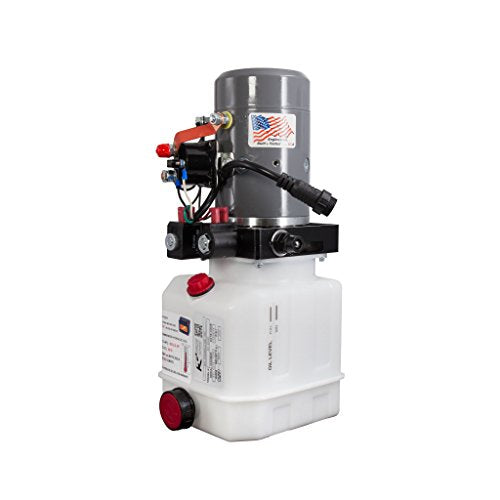 KTI Double Acting 12V Hydraulic Pump - 3 Quart