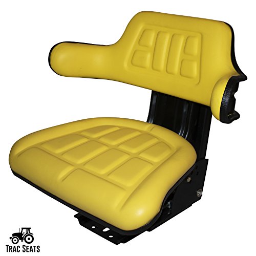 TRAC SEATS Yellow Suspension Tractor SEAT FITS John Deere 1020,1530,2020,2030,2040,2155, 2280, 5210 Brand(Same Day Shipping - GET IT Fast!! View Our Transit MAP)