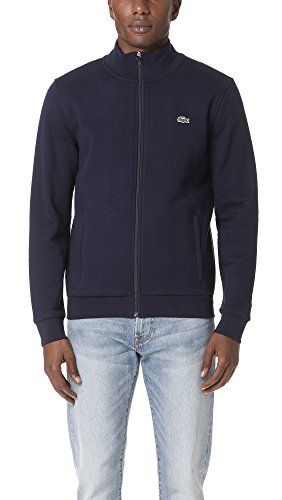 Lacoste Men's Sport Full Zip Fleece Sweatshirt, Navy Blue, XX-Large