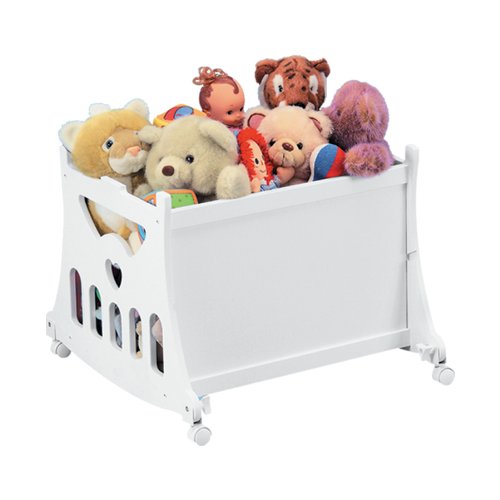 Portable Rocking Baby Bassinet with Toybox Base, Short Skirt, and Pad