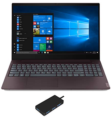 Lenovo Ideapad S340 15IWL i5 Home and Business Laptop (Intel i5-8265U 4-Core, 12GB RAM, 512GB m.2 SATA SSD + 500GB HDD, Intel UHD 620, 15.6" HD (1366x768), WiFi, Win 10 Home) with USB3.0 Hub