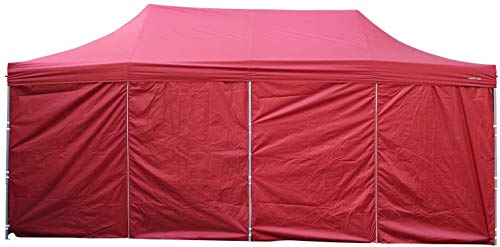 10x20 ft EZ Instant Pop up Canopy Carport,Party Tent Folding Heavy Duty Gazebo with Removable Sidewalls and Wheeled Bag Waterproof