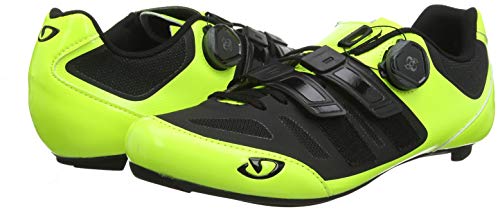 Giro Sentrie Techlace Mens Road Cycling Shoe − 46, Highlight Yellow/Black (2019)