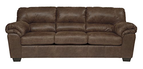 Signature Design by Ashley - Bladen Contemporary Plush Upholstered Sofa, Coffee Brown