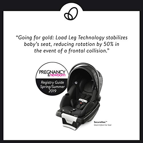 Evenflo Gold SensorSafe SecureMax Smart Infant Car Seat, Garnet (30412336)