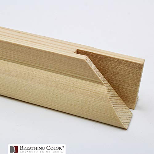 1.5" Deep Pre-Notched - 72", 30pk Stretcher Bars Measuring between Eight Inches & 72 Inches Long Crafted from Kiln-Dried Solid Pine Wood for Gallery Wraps of Your Photo Prints or Artwork For Display"