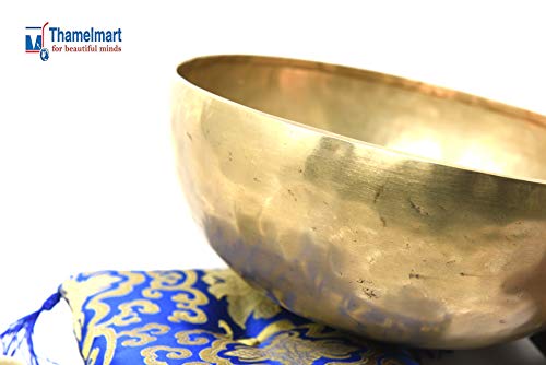 11 inch Hand Hammered Tibetan Singing Bowl for Master Chakra Healing Meditation Sound Bath and Mindfulness