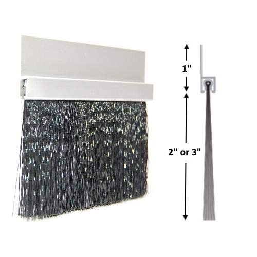 2" Brush Seal Kit for 10' Wide x 10' high Roll-up Door, Sectional Steel Door, Commercial Door, High Speed Fabric Door
