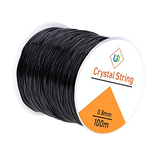 0.8mm Elastic String, Stretchy Bracelet String for Jewelry Making and Bracelet Making(109yard)