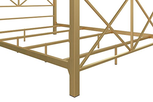 DHP Rosedale Canopy Bed, Gold, Full