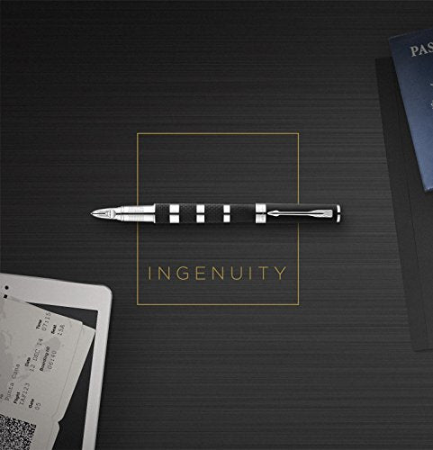 PARKER Ingenuity 5th Technology Pen, Deluxe Black Red, Medium Point with Black Ink Refill