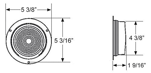 Blazer International T430BLKB-96 Red 4-Inch Round Flange Mount Stop/Tail/Turn Light, 96 Pack