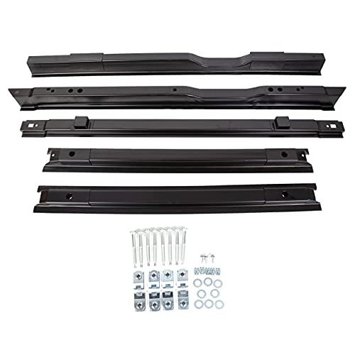 KUAFU Long Truck Bed Floor Support Kit Cross Member 5 Rails Compatible with 1999-2018 Ford F250 F350 F450 Super Duty