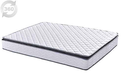 Classic Brands Serena Pillow Top Innerspring 10-Inch bed_mattress_conventional, Twin XL, White