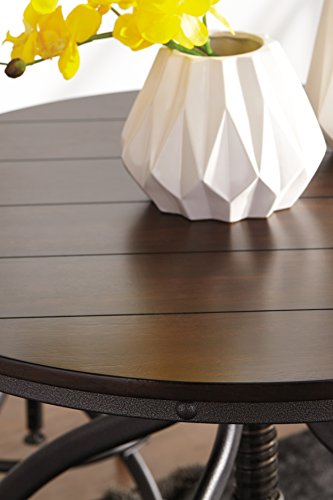 Ashley Furniture Signature Design - Odium Counter Height Dining Room Table and Bar Stools (Set of 5) - Brown