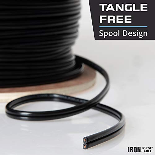 12/2 Low Voltage Landscape Wire - 250ft Outdoor Low-Voltage Cable for Landscape Lighting, Black