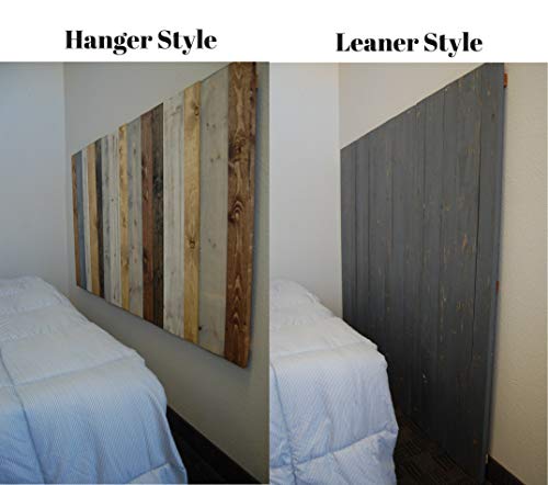 Cabin Mix Headboard King Size, Hanger Style, Handcrafted. Mounts on Wall. Easy Installation