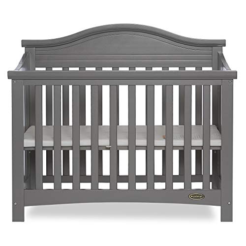 Dream On Me Venice Folding Portable Crib, Storm Grey