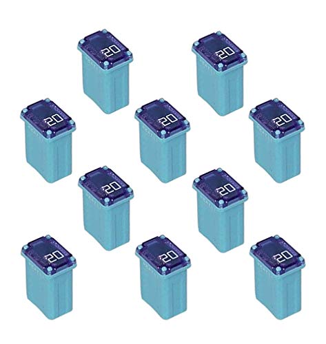 10 Pack 20 Amp Micro Cartridge Fuses, FMM Fuses MCASE Type Micro Cartridge Fuses