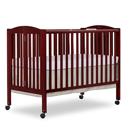 Dream On Me Folding Full Size Crib, Steel Grey