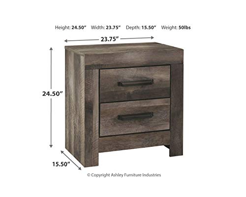 Signature Design by Ashley Wynnlow Nightstand, Gray