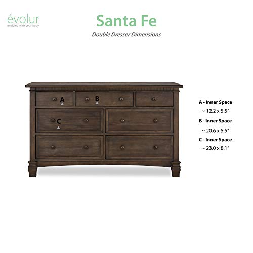 Evolur Cheyenne and Santa Fe Double Dresser