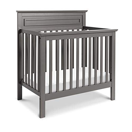 DaVinci Autumn 4-in-1 Convertible Mini Crib in Slate | Greenguard Gold Certified