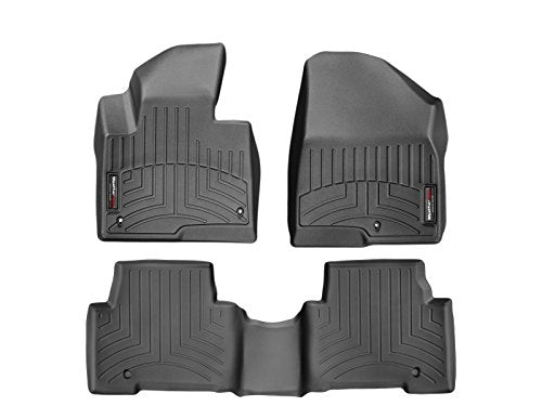 WeatherTech Custom Fit FloorLiner for Hyundai Santa Fe - 1st & 2nd Row (Black)