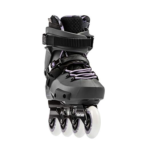 Rollerblade Twister Edge Women's Adult Fitness Inline Skate, Anthracite and Lilac, High Performance Inline Skates, Size 7