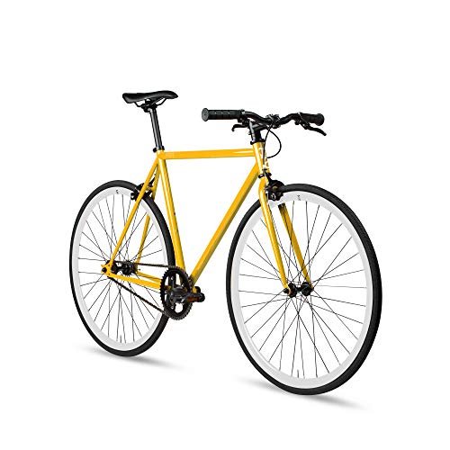 6KU Cayenne Fixed Gear Bicycle, Red/Black, 52cm