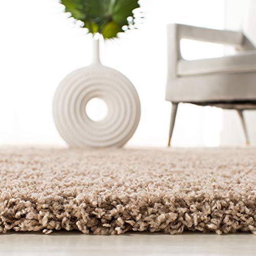 Safavieh Laguna Shag Collection SGL303C Sand Area Rug (8' x 10')