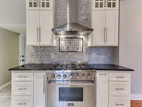 Kucht KRG3618U/LP-B Professional 36" 5.2 cu. ft. Propane Gas Range with Sealed Burners and Convection Oven, Stainless-Steel, Royal Blue