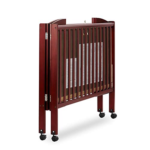 Dream On Me Folding Full Size Crib, Steel Grey