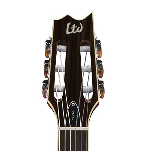 ESP LTD TL-6N Thinline Acoustic Electric Nylon String Guitar, Natural