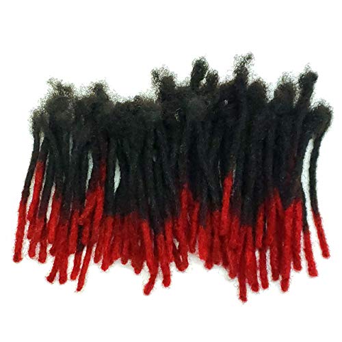 100% Human Hair Dreadlocks Extensions Handmade Medium 1/4" Width Pencil Sized Various Lengths With or Without Blonde or Red Tips - SOLD 50 LOCS IN A BUNDLE
