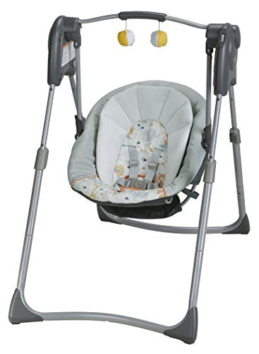 Graco Slim Spaces Compact Baby Swing, Linus