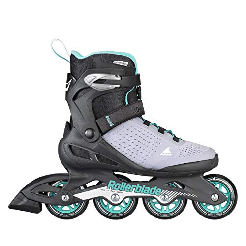 Rollerblade Zetrablade Elite Women's Adult Fitness Inline Skate, Black and Powder Blue, Performance Inline Skates, 6