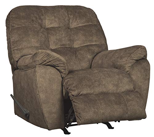 Signature Design by Ashley - Accrington Contemporary Manual Rocker Recliner Chair, Earth Brown