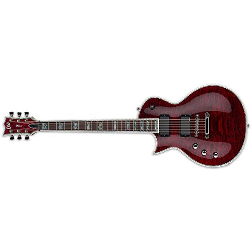 ESP LTD EC-1000 Left Handed Electric Guitar, See Thru Black Cherry